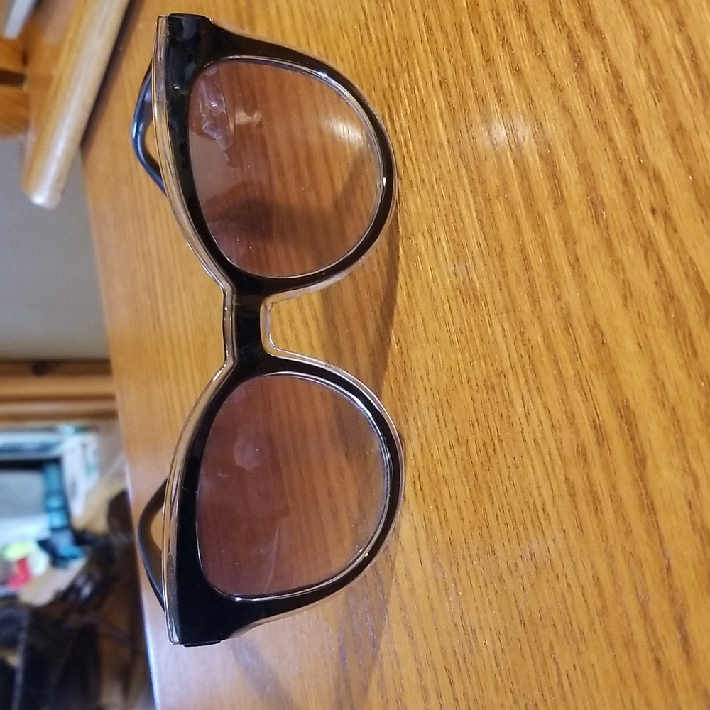 Kenneth Cole sunglasses black and clear frame